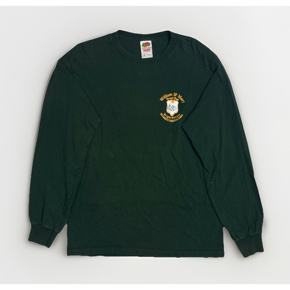 Fruit of the Loom Y2K William & Mary Homecoming 2005 Long Sleeve Mens Medium